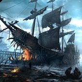 海盗战斗时代的船只 图标