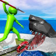 野生鲨鱼猎人动物射击游戏 图标
