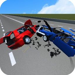 汽车车祸模拟 图标