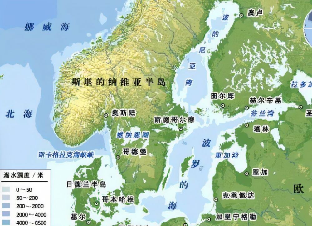 波罗地海地区地图图片